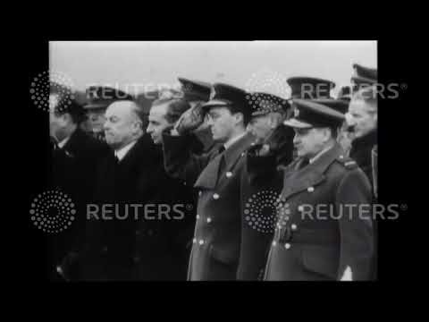 1942 Belgian squadron presented with flag