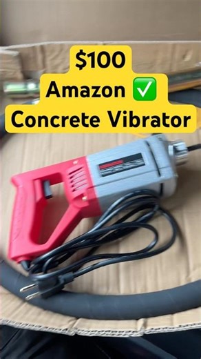 $100 Concrete Vibrator Test You Need to See #tools #unboxing