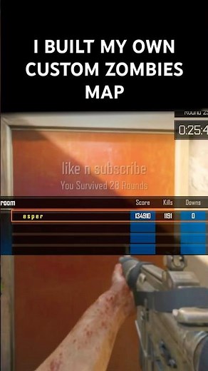 I built my own BO3 custom zombies map…