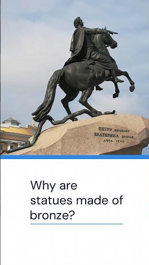 Why is bronze used for statues?#science #tellmewhy #bronze #alloy #shortvideo #short