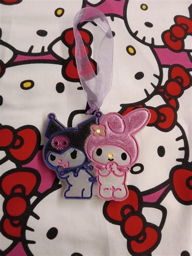 My Melody and Kuromi Keychain - Etsy