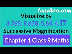 Visualise 3.765, 9,678... by Successive Magnification on Number Line - #5 - Chapter 1 Class 9