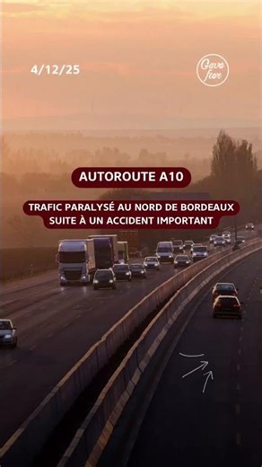 🚛 As-tu vu ce qu’il se passe sur l’A10 ce matin ? Un accident impliquant au moins trois camions et