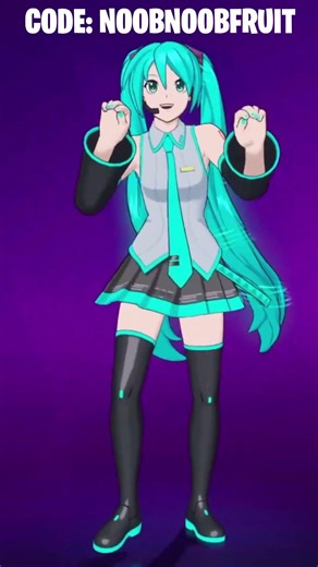 DUAL SERPENTS Emote Showcase ft. Hatsune Miku | Fortnite #shorts