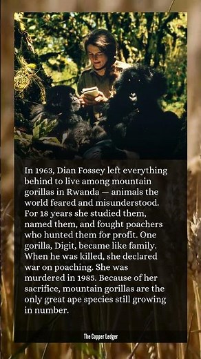 She emptied her bank account, moved into the jungle, and died protecting them anyway.