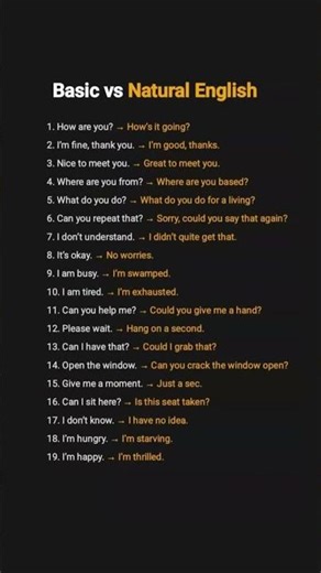 Sound More Natural in English! 🗣️ | 19 Basic Phrases & Their Casual Upgrades