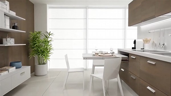 Häfele Lunch Extendable Table is a great solution for small spaces....