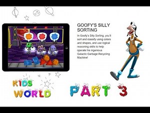 Magical Math World Part 3 Goofy sorting Shapes and Color Walt Disney Imagicademy