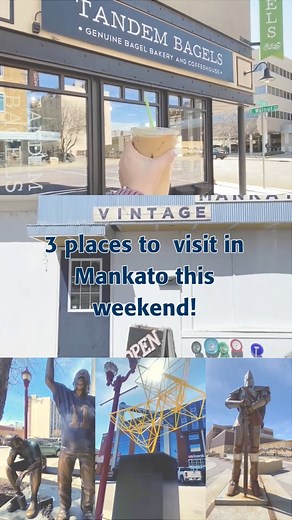 Looking for a fun-filled weekend in Mankato? Look no further! Here are 3 awesome spots to check out: ☕️grab a delicious breakfast (or brunch!) at Tandem Bagels Their bagels are legendary, and they have tons of yummy schmear options too! 🛍️hunt for unique treasures at the Mankato Vintage MarketThis market is a treasure trove of vintage finds, from home decor and furniture, to speciality pieces and more. Their spring selection is bursting with brightness, and might just encourage you to do some s