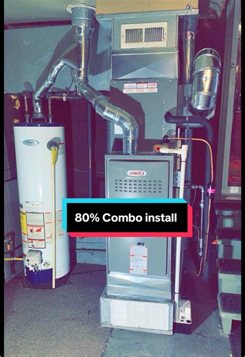 New 80% Combo Install Solo Dolo No apprentice 🤧 #hvac#combo#coil#ac #colling#bluecollar#tiktok#410a#upflow#heating#furnace#heavy#milwaukeetools#sheetmetal