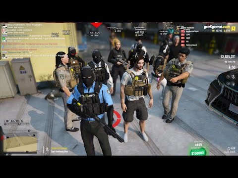 GTA 5 Grand Rp Playing as LSPD 4K HDR