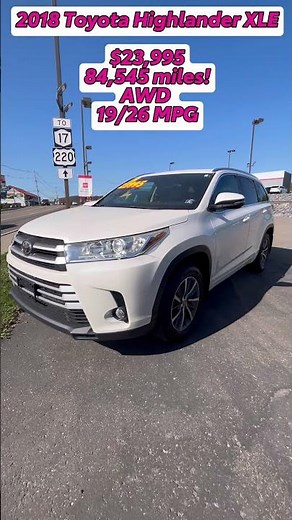 2018 Toyota Highlander XLE!