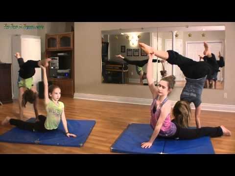 2 Person Acro Tricks -Partner Handstand Stag