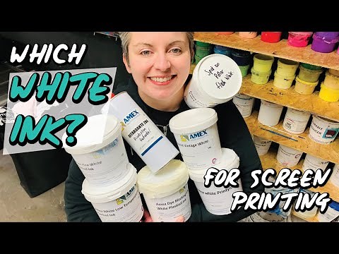 Which white ink for screen printing t-shirts?