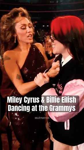 Miley Cyrus & Billie Eilish Dancing at the Grammys 😱 | #shorts #mileycyrus #billieeilish