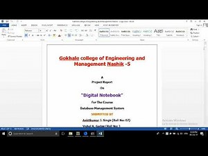 How to create your mini project report in short time. + template | Ankit Singh