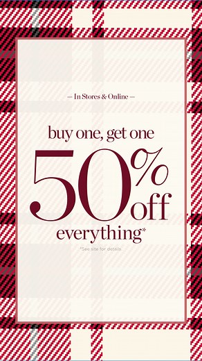 1.5K views | Get ready for festive season and SAVE—buy one, get one 50% off everything! | TALBOTS | Facebook