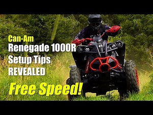 Can-Am Renegade 1000 Setup Tips, How-To Adjust Suspension, Tire Pressure and Controls