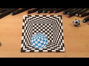 3D Zeichnen lernen für Anfänger leicht 3D - How to Draw 3D creation ilussion