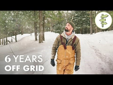 Man Spends 6 Years Living Off-Grid with Rainwater & Solar in a Self-Built Cabin