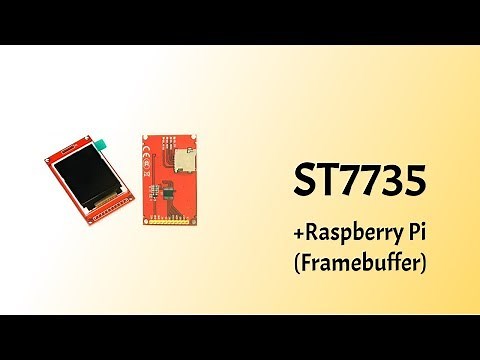 ST7735 + Raspberry Pi (framebuffer)
