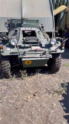 Daimler and Staghound armored cars at the American Armory Museum in Fairfield, California
