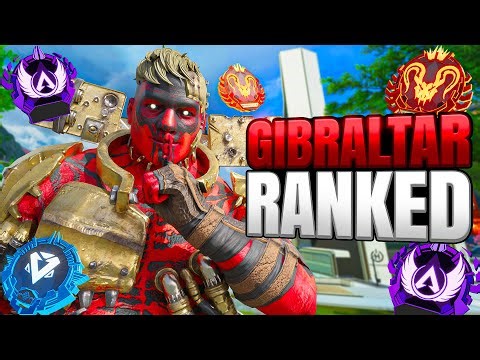 High Level Ranked Gibraltar Gameplay - Apex Legends (No Commentary)