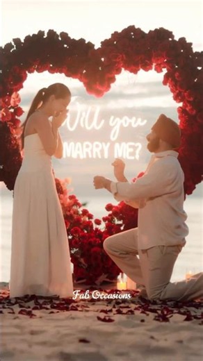 Romantic Wedding Proposal on a Beach | Engagement Ring | Couple Goals | Love Proposal | Happy Couple