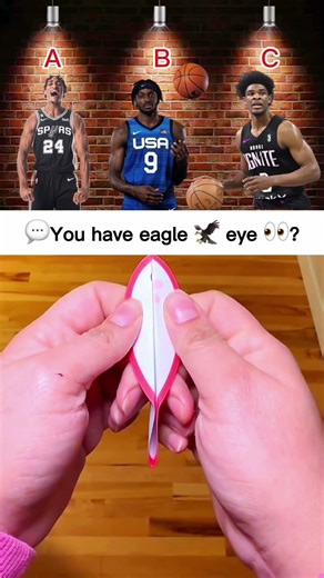 99% FAIL THIS 👀 Pick A, B or C 🏀 | NBA Eagle Eye Challenge! #shorts