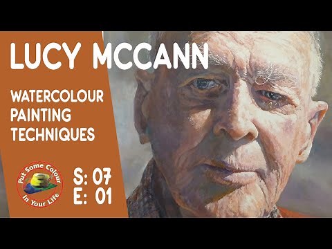 Watercolor painting techniques and tutorial with Lucy McCann I Colour In Your Life