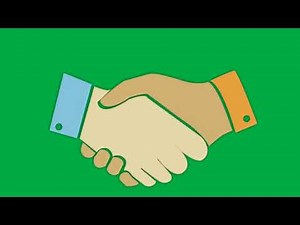Animated Handshake Green Screen
