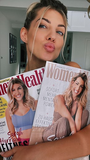 Sarah Harrison | Es war immer mein Traum, einmal auf dem Cover der Woman‘s Health zu sein 🤩 kann euch garnicht sagen wie stolz ich darauf bin 🙌🏻... | Instagram