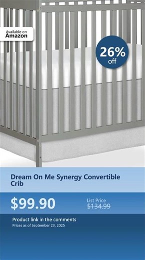 Dream On Me Synergy Convertible Crib