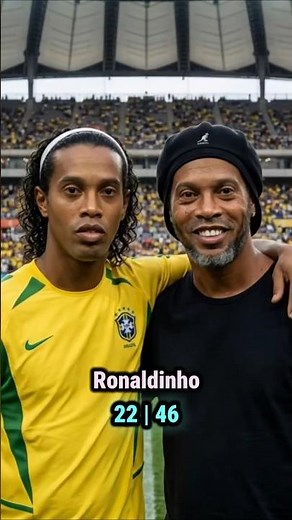 Brazil 2002 World Cup Winning Team - Then and Now #shorts