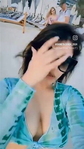 Cute girl beach visit