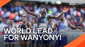 All the glory goes to 🇰🇪 in the men's 800m at the Kip Keino Classic Continental Tour as Emmanuel Wanyonyi holds off his compatriots Wycliffe Kinyamal and Timothy Cheruiyot 🙌 #ContinentalTourGold | World Athletics
