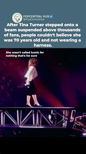 At 70, Tina Turner danced across a beamover a crowd in heels, without a harness