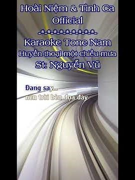 Karaoke Huyền Thoại Một Chiều Mưa Tone Nam Hoài Niệm & Tình Ca | TAS BEAT