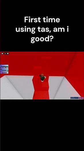 First time using TAS #roblox #toolassistedspeedrun #obbyroblox #shorts