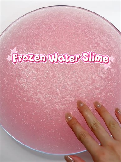 Frozen Water Slime ASMR video for you 💓#followformore #slime #slimes #linkinbio #frozenwaterslime