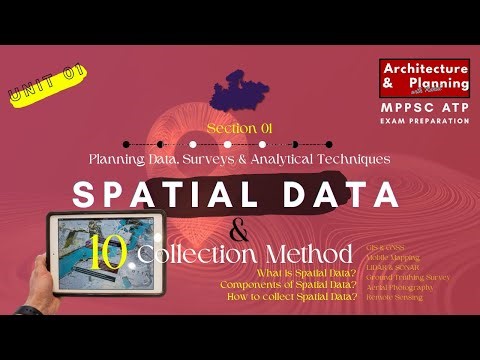 Spatial Data | 10 Data Collection Methods | MPPSC ATP section 02 | Planning Technique | Part 01