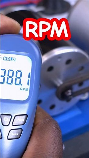 How to Measure Electric Motor RPM Using a Digital Tachometer #shorts #electricmotor #windenergy