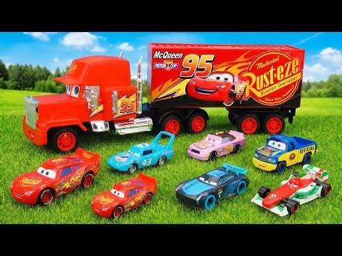Disney Pixar Cars Unboxing Review | Disney Pixar Cars Go Toy Truck Race Track | Lightning McQueen