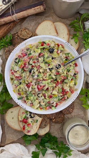 2.9K views · 68 reactions | This Vegan Italian Veggie Hoagie Dip tastes like all your favorite Italian Hoagie fixings, minus the meats and cheeses, served in a dip-style fashion with your favorite bread, crostini, or cracker. | Monkey and Me Kitchen Adventures | Facebook