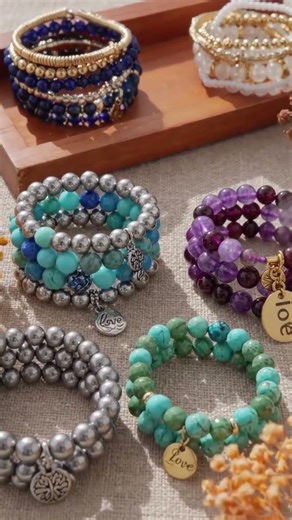 Bohemian Stackable Bead Bracelets #beadbracelets