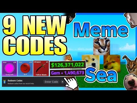 *NEW CODES* ALL WORKING CODES IN MEME SEA 2024 AUGUST | ROBLOX MEME SEA CODES