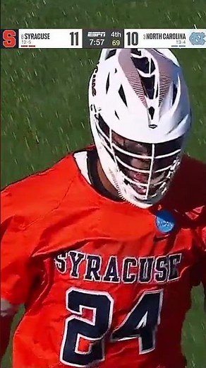 Incredible diving pass leads to goal in Syracuse's win over UNC 🥍 #shorts