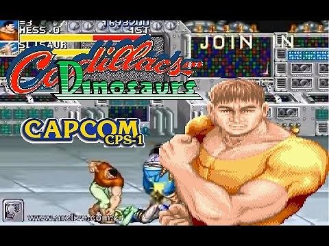 [CPS1]Cadillacs & Dinosaurs Arcade - Mess O'Bradovich Hardest No Death Playthrough
