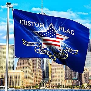 Custom Flag 3x5 Ft-Personalized Double Sided Outdoor Flags Design Print Your Own Image/Logo/Text Decoration Gift