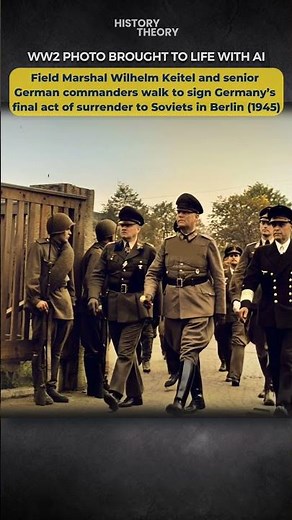 WW2 Photo Brought to Life: German General Wilhelm Keitel Surrenders to Soviets in Berlin